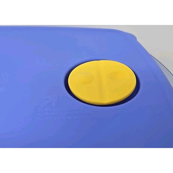 VIntage Tupperware 3380A-1 BLue Rock n Serve Large 3-3/4 Qt Deep Dish & Lid U143 - Picture 2 of 13